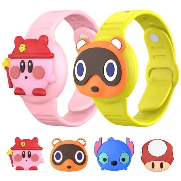 2PACK Holder for Apple Airtag, Air Tag DIY Cute Toddler Hidden Adjustable  Watch Band Anti-Lost Waterproof Silicone Case