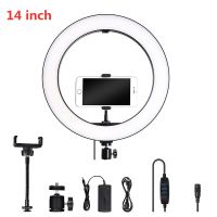 Dimmable LED Ring Light 14 inch 36cm Photography LED Dimmable Selfie Lighting For Makeup Video Live Studio With Phone Clip