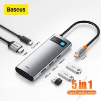 Baseus USB C HUB Type C to HDMI-compatible USB 3.0 Adapter 4 in 1 /5 in 1 /6 in 1 /8 in 1 Type C HUB Dock for MacBook Pro Air Notebook USB C Splitter