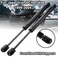 ✚ 2pcs Car Front Engine Hood Lift Supports Props Rod Arm Gas Springs Shocks Strut Bars 55136764AA For Jeep Grand Cherokee WJ WG