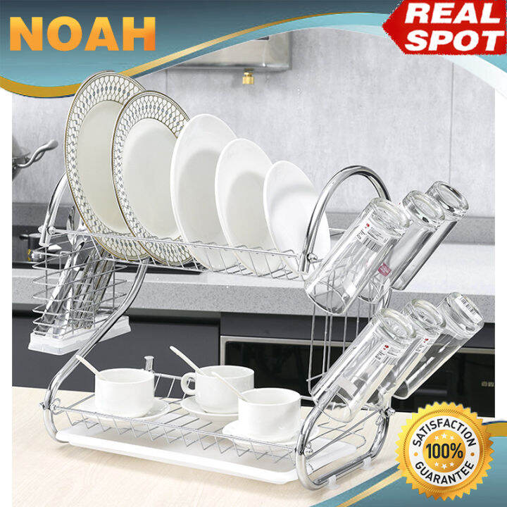 Kitchen dish rack basket galvanized household wash great kitchen sink