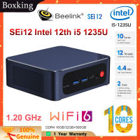 Beelink I5 12th Intel พีซีขนาดเล็ก SEi12 1235U 10คอร์12เธรด Lris Xe กราฟิก16กรัม DDR4 3200MHz 500G SSD Wifi6ชนิด C คอมพิวเตอร์เดสก์ท็อป