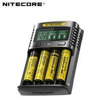 100 Original Nitecore UM4 USB QC Battery Charger Intelligent Circuitry Global Insurance li-ion AA AAA 18650 21700 26650