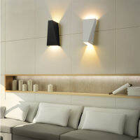 โมเดิร์น LED Wall Sconces โคมไฟเหล็กในร่ม LED โคมไฟติดผนังขึ้นและลง85-265V 3000K 6500K สำหรับห้องนั่งเล่นทางเข้าห้องนอน Hallway Decor