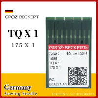 10ชิ้น TQX1 Groz-Beckert เข็มสำหรับปุ่มแนบจักรเย็บผ้า175X1 566X1 27:90พอดี JUKI MB-373 1903บราเดอร์917