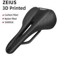 ZEIUS เบาะคาร์บอนไฟเบอร์พิมพ์ลาย3D,เบาะนุ่มพิเศษระบายอากาศได้สวมใส่สบายเบามากอุปกรณ์เสริมจักรยานเสือภูเขา