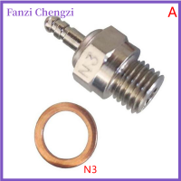 Fanzi ส่วนเครื่องยนต์ไนโตรจุดประกาย N3 #8หัวเผาเครื่องยนต์ทั่วไป1ชิ้นสำหรับชิ้นส่วนรถ RC HSP