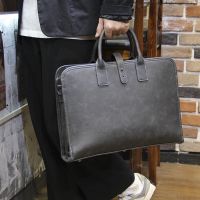 [COD] retro mens daily casual briefcase personality shoulder bag and document