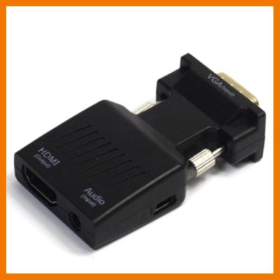 HOT!!ลดราคา หัวแปลงสัญญาณ VGA TO HDMI with audio full hd มีเสียงด้วย (Black) ##ที่ชาร์จ แท็บเล็ต ไร้สาย เสียง หูฟัง เคส Airpodss ลำโพง Wireless Bluetooth โทรศัพท์ USB ปลั๊ก เมาท์ HDMI สายคอมพิวเตอร์