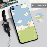 สำหรับ HTC Desire 820/HTC One M10/HTC One ฉัน/HTC U12พลัส/HTC 10 EVO/โบลต์ซิลิกอนเคสนิ่มพร้อมห่วงและเชือก