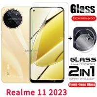 Realme ฟิล์มกระจกนิรภัยป้องกันเต็มพื้นที่11 2023สำหรับ Realme Realmi 11 11 Realme11 11 Realme 2023 4G 5G ฟิล์มกันรอยด้านหน้าเลนส์ด้านหลังป้องกันหน้าจอเลนส์กล้องหลังกระจก