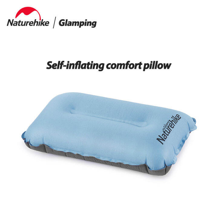 NatureHike Automatic Inflatable Pillow Outdoor Travelmate Camping Pillow High Elastic Sponge