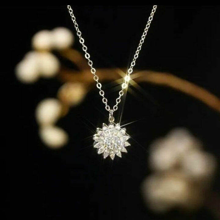 🔥🔥🔥Rotating Sunflower Necklace, You Are My Sunshine Rotating Necklace