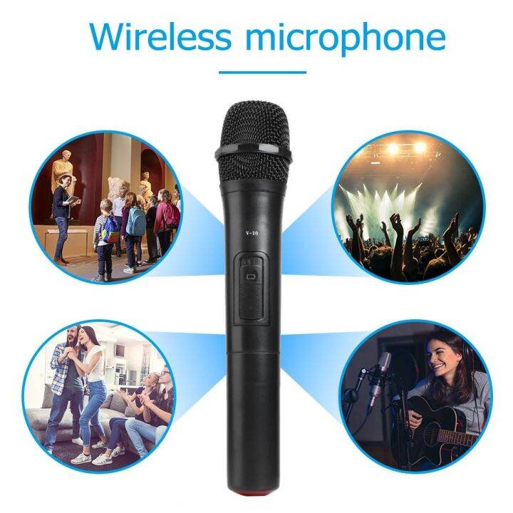 「Nancy electron」 V10 Smart Wireless Microphone Handheld Mic with USB ...