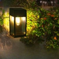 Outdoor Solar Wall Lights Garden Porch Lighting Waterproof Aisel Stair Courtyard Balcony Sconce Lamp