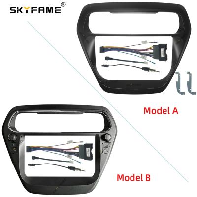 SKYFAME Car Frame Cable For Ford ESCORT 2014-2018 Big Screen Audio Dash Panel Frame Fascia