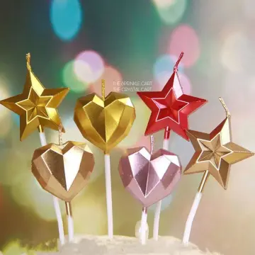 Gold Sparkler Heart Candle — The Sassy Cupcake