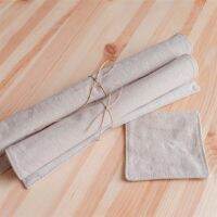 Linen&amp;Cotton Placemats for Dining Table Set Stain Heat-Resistant Washable Woven Fabric Placemats Coasters Decoration