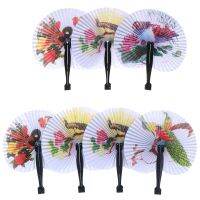 1Pc Home Decor Pattern Chinese Paper Folding Hand Fan Oriental Floral Fancy Fans Random Party Wedding Favors Gift