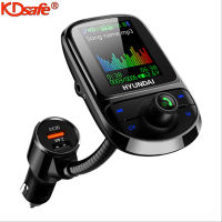 KDsafe 1.8 inch Bluetooth Player Car MP3 QC3.0 Car Charger Quick AUX Interface Voltage Monitor Color Screen Car FM Transmitter