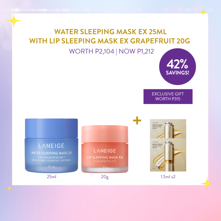 [12.12 Exclusive] LANEIGE Water Sleeping Mask Ex 25ml With Lip Sleeping