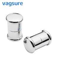 [HOT NNQJKYIYWHG 512] VAGSURE 2ชิ้น/ล็อต7เซนติเมตร X 4.5เซนติเมตรหลุมเดียวรอบเลื่อนมือจับประตูกระจกสำหรับ4- 6มิลลิเมตรจับสำหรับห้องอาบน้ำฝักบัวห้องโดยสารอุปกรณ์เสริม