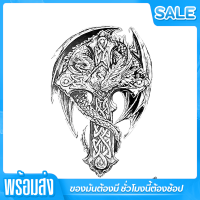 แฟชั่นใหม่ ถูกมาก!!!!!! Temporary tattoo sticker สติีกเกอร์แทททู กางเขน วินเทจ รอยสักชั่วคราว รอยักปลอม รอยสักเท่ๆ รอยสักแขน ขนาด 15 x 21 เซนติเมตร