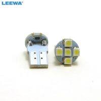 Leewa 50ชิ้น T10 Dc12v/194/168ลิ่ม1W 1210 5smd ป้ายทะเบียนรถ LEDรถยนต์สีขาวในร่มไฟติดรถยนต์ Ca4637