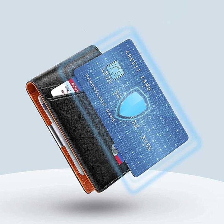 layor-wallet-กระเป๋าเล็กๆสำหรับกระเป๋าเงินแบบบาง-กระเป๋า-rfid-หนังของแท้กระเป๋าสตางค์ขนาดเล็กบางป้องกันการสแกนคลิปเงินกระเป๋าใส่บัตรเครดิตแบบเรียบง่ายมีช่องด้านหน้า