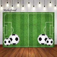 Mehofond Photography Background Soccer Sports Football Field Kids  Boys Newborn Birthday Party Decoration Backdrop Photo Studio Colanders Food Straine