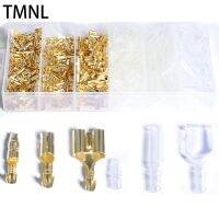 ♣✚┋ 4.0mm Diameter Bullet Terminals Connector Car Clear Cold Cable Wire Brass Electrical Insulating Crimped Crimping Sleeves plug