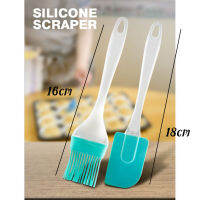 เซ็ตไม้พายซิลิโคนและแปรงทาซอส Silicone Scraper (คละสี) #KC-0057