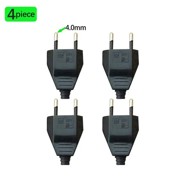 4.0mm Eu Male Female Butt Vde Power Cord Plug Power Socket Europ Eu