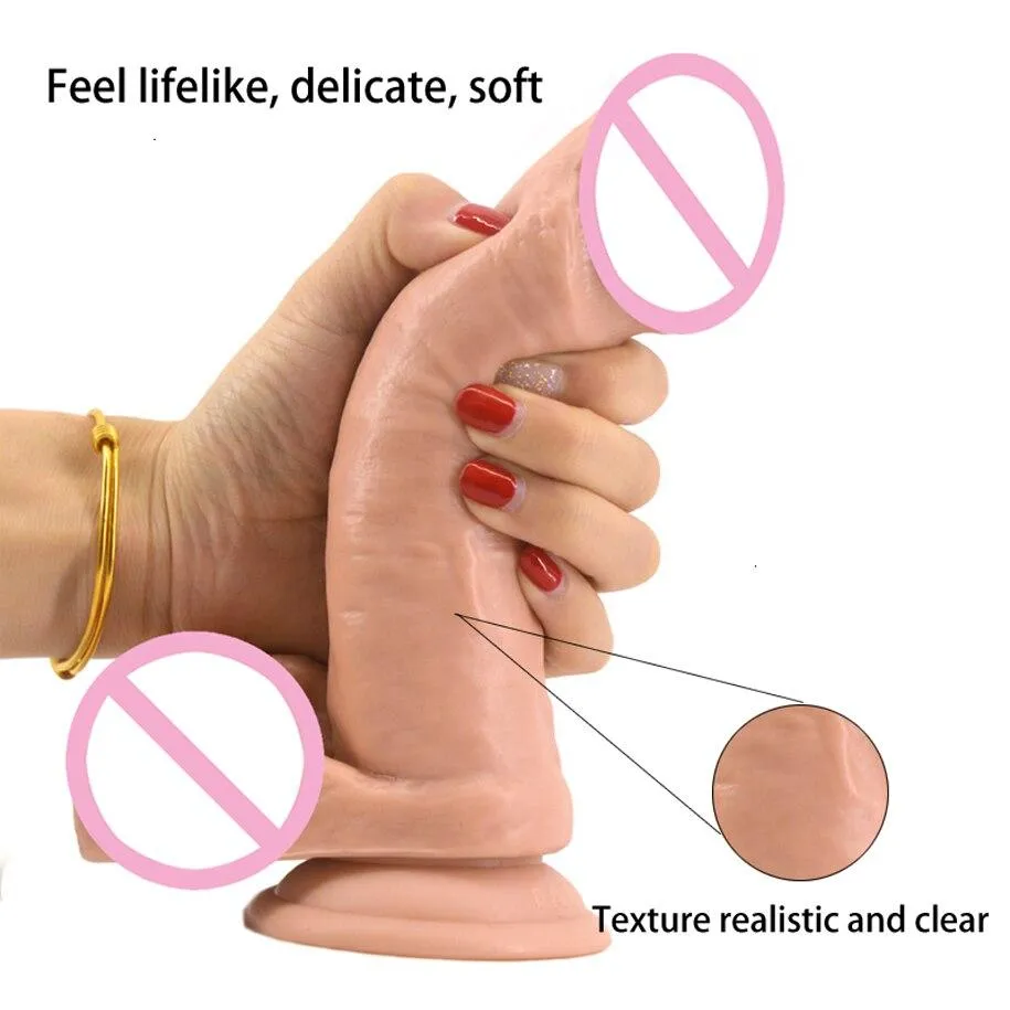 Realistic Dildos Artificial Rubber Male Penis with Strong Suction Cup Female  Masturbator Sex Toys for Women | Lazada PH