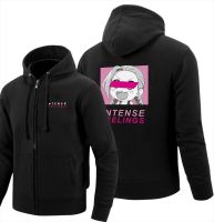 Blindfolded Intense Feeling Print Hoodies Men Harajuku Vintage Sweatshirt Quality Zip Up Clothes Warm Zipper Hoodies Man Size XS-4XL