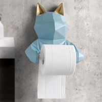 [MGT] Dog Cat Pig Statue Wall Hanging Tissue Holder Toilet Washroom Animal Head Home Decor Roll Paper Tissue Box Wall Mount