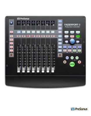 Presonus  FaderPort 8 8-Channel Controller คอนโทรลเลอร์ สำหรับทำเพลง แป้นคุม Fade 8 ตัว ต่อฟุตสวิทช์ได้ + ฟรีโปรแกรม Studio One & Adapter & สาย USB