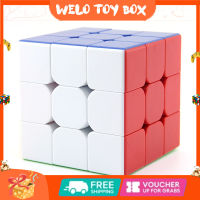 Kado Ulang Tahun 3x3x ของเล่นเพื่อการศึกษาสำหรับเด็กหญิงเด็กชาย9ซม. ขนาดใหญ่3ลูกบากศ์มหัศจรรย์สีสดใสเรียบลูกบาศก์ความเร็วสำหรับเด็ก