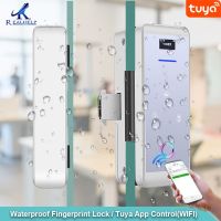 【YF】 IP65 Waterproof  Digital Door Lock Keyless Biometric Pin Code for Home Office Wireless Tuya APP Control Smart