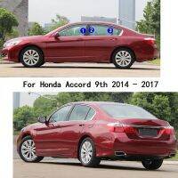 2023HOT สำหรับ Honda รถเก๋ง Accord 9Th 2013 2014 2015 2016 2017วัสดุพีซีในรถฝาครอบเสาตัดประตูแผ่นสติ๊กเกอร์แม่พิมพ์หน้าต่าง