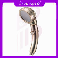 Broonpre 360องศาหมุนหัวฝักบัวปรับฝักบัวประหยัดน้ำหัวฝักบัว3โหมดฝักบัวน้ำฝักบัวแรงดันหัวฝักบัวพร้อมปุ่มหยุด