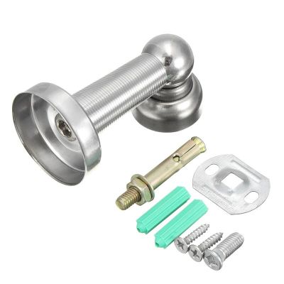 Thicknessed Stainless Steel Magnetic Sliver Door Stop Stopper Holder Catch Floor Fitting With Screw For Family Home Hardware Door Hardware Locks