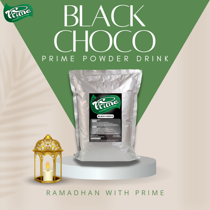 Powder Prime Black Choco / Bubuk Minuman Tanpa Gula 1kg Rasa Black ...