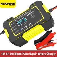 ZZOOI NEXPEAK Car Battery Charger 12V 24V 6A auto Batteries Tools charging Intelligent Pulse Repair Battery Charger For Motorcycle