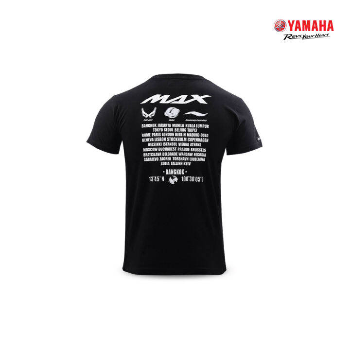 yamaha-เสื้อยืดยามาฮ่า-max-series-2022-สีดำ