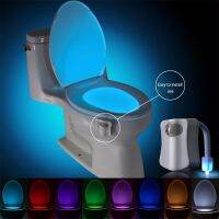 ﹉ enghuaq PIR 8 Colors Sensor Toilet Night Bowl Luminaria Lamp Hanging type Ligh