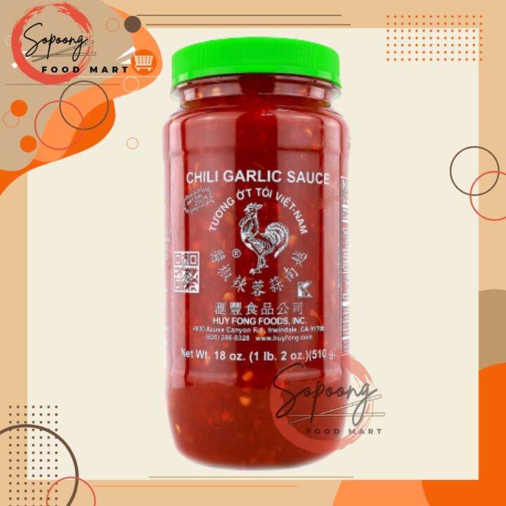 HUY FONG FOODS Chili Garlic Sauce 18 oz. 510g Lazada PH