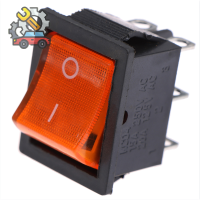 MLE Kcd4 Rocker Power Supply พร้อมหลอดไฟ6 PIN 2 Gear SWITCH