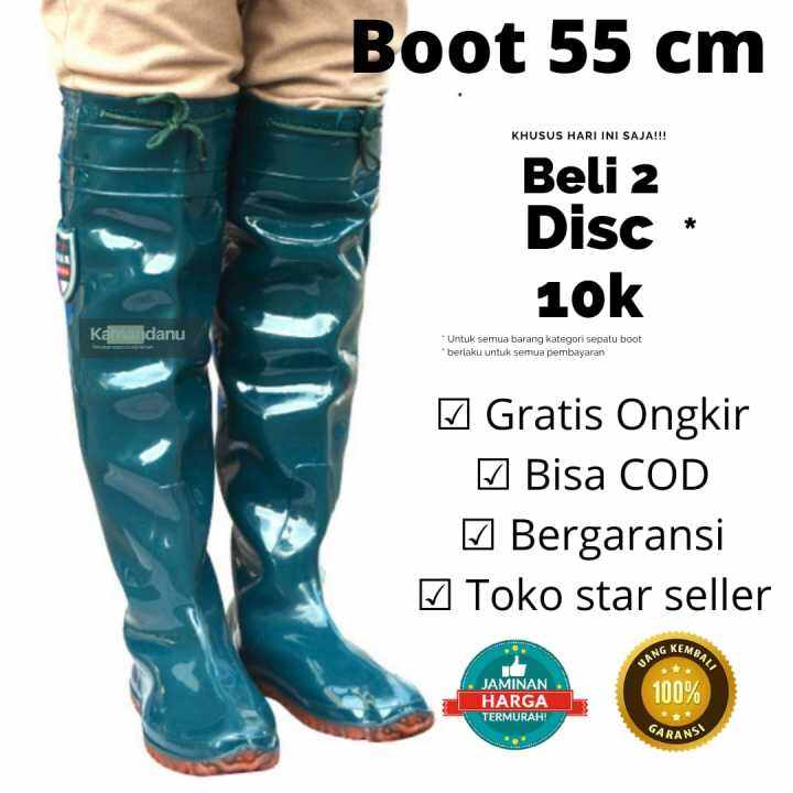 SPATU BOOT PETANI 55CM KUALITAS PREMIUM | Lazada Indonesia
