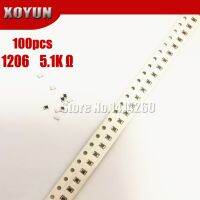 【YD】 100PCS 1206 SMD Resistor 1  5.1K ohm chip resistor 0.25W 1/4W 5K1 512